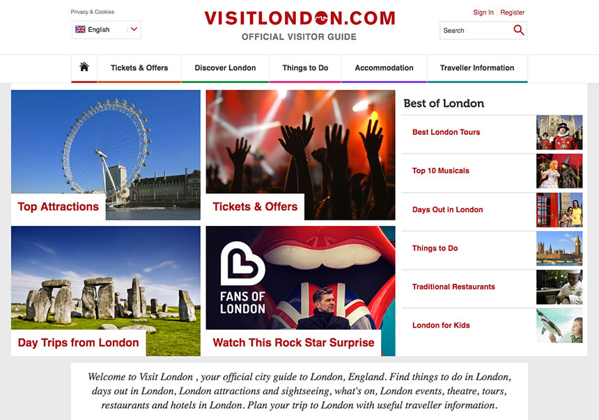London City Guide Website
